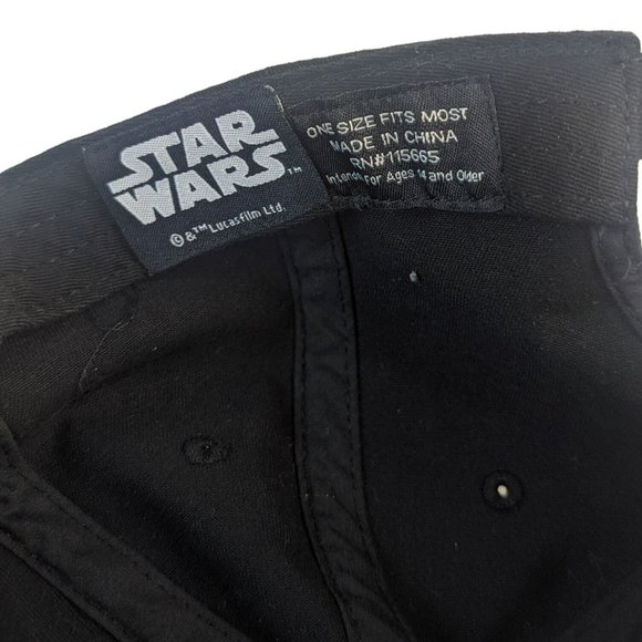 Star Wars Mandalorian Baby Yoda Grogu Black Adjustable Cap One Size Fits Most - Picture 7 of 8